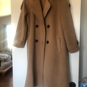 Camel oversized coat